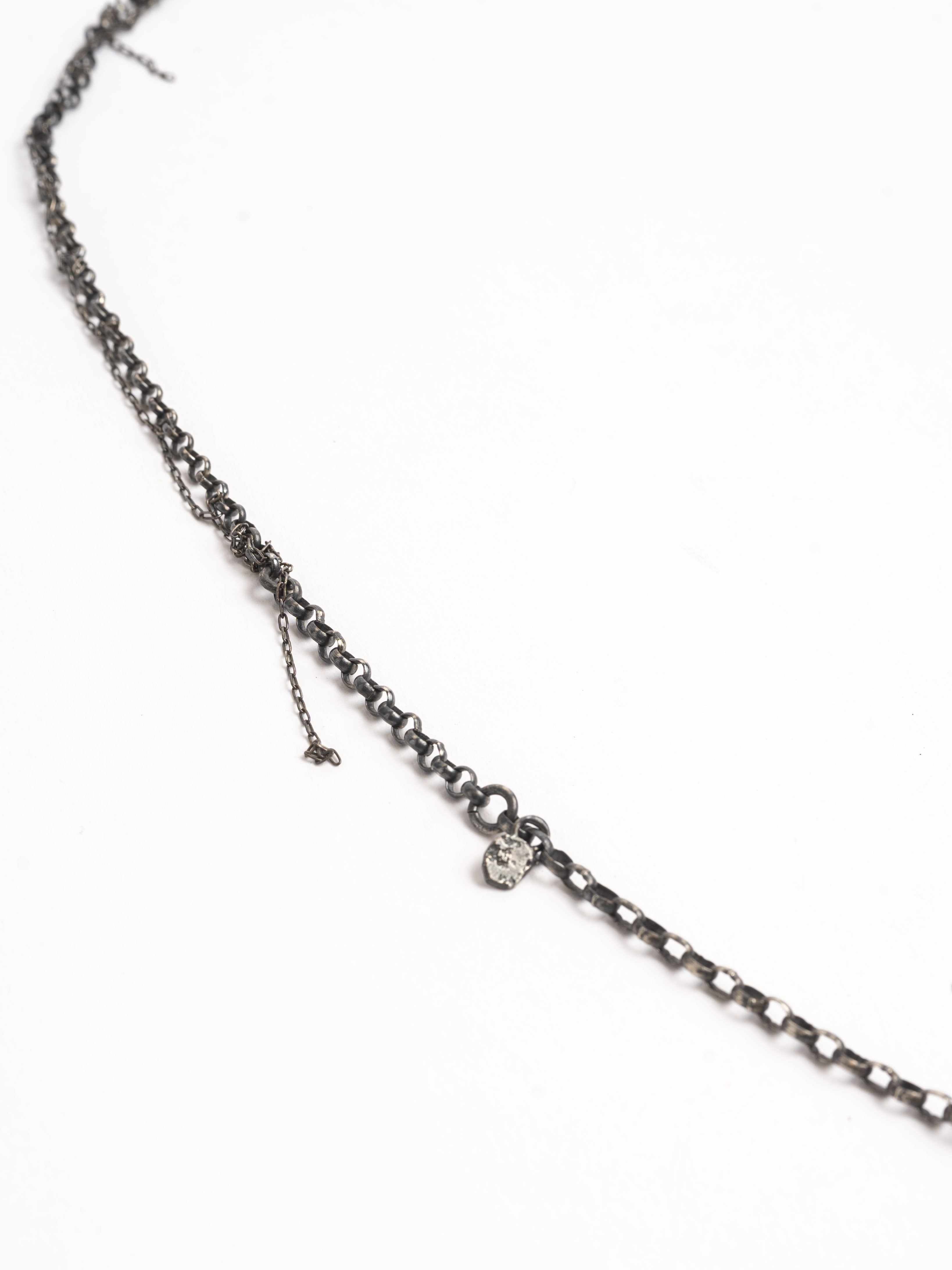 Oxidized Silver Chain Necklace