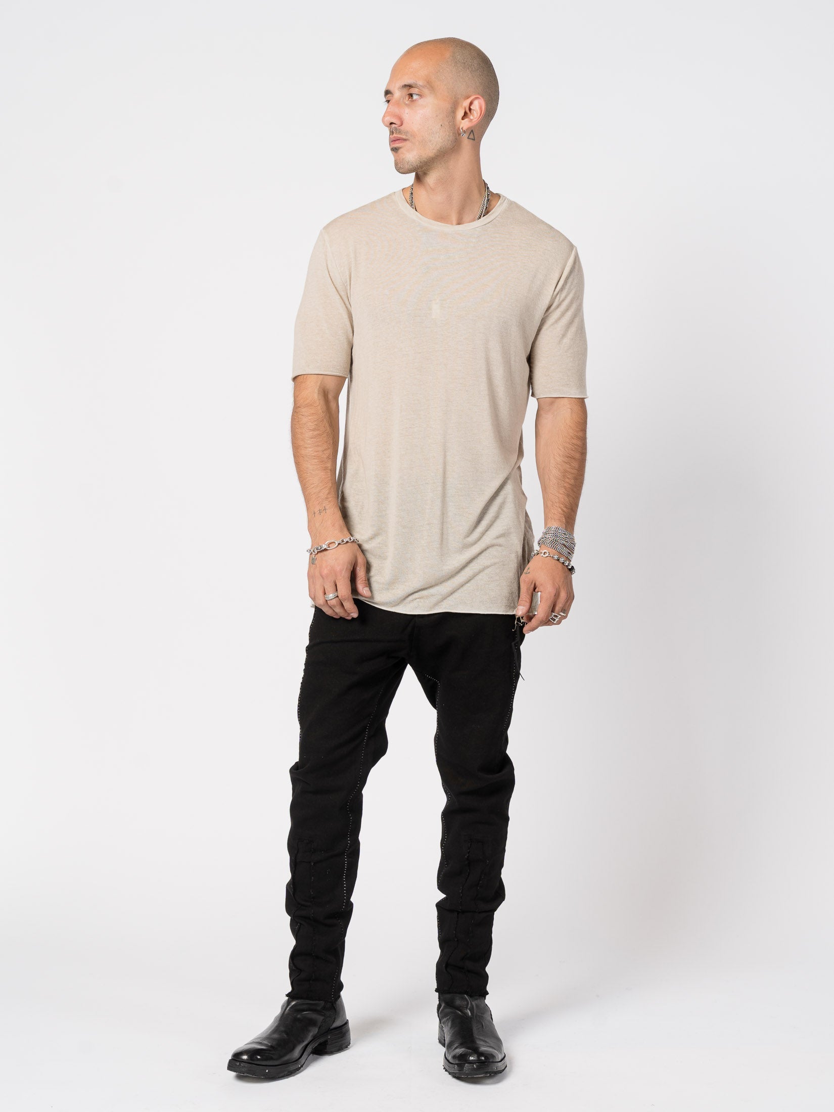 Lightweight Modal–Cashmere Short-Sleeve Tee