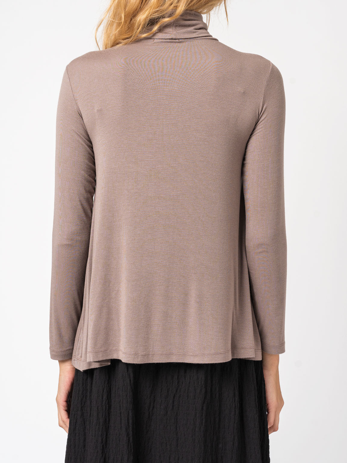 Flared Turtleneck Shirt