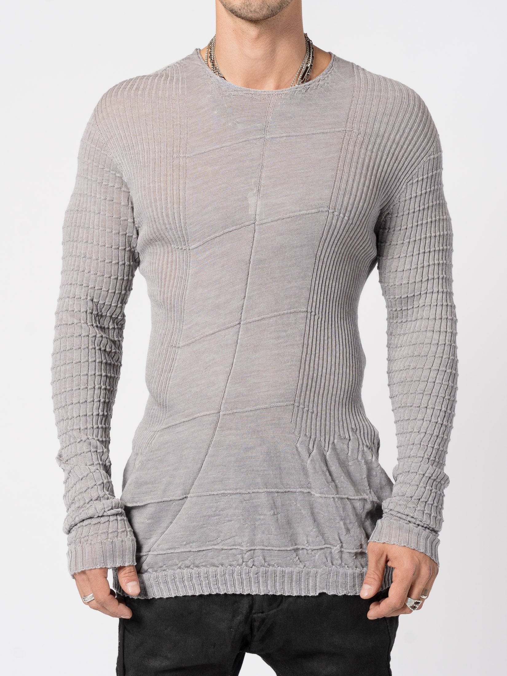 Light Twist Wool Textured Knit