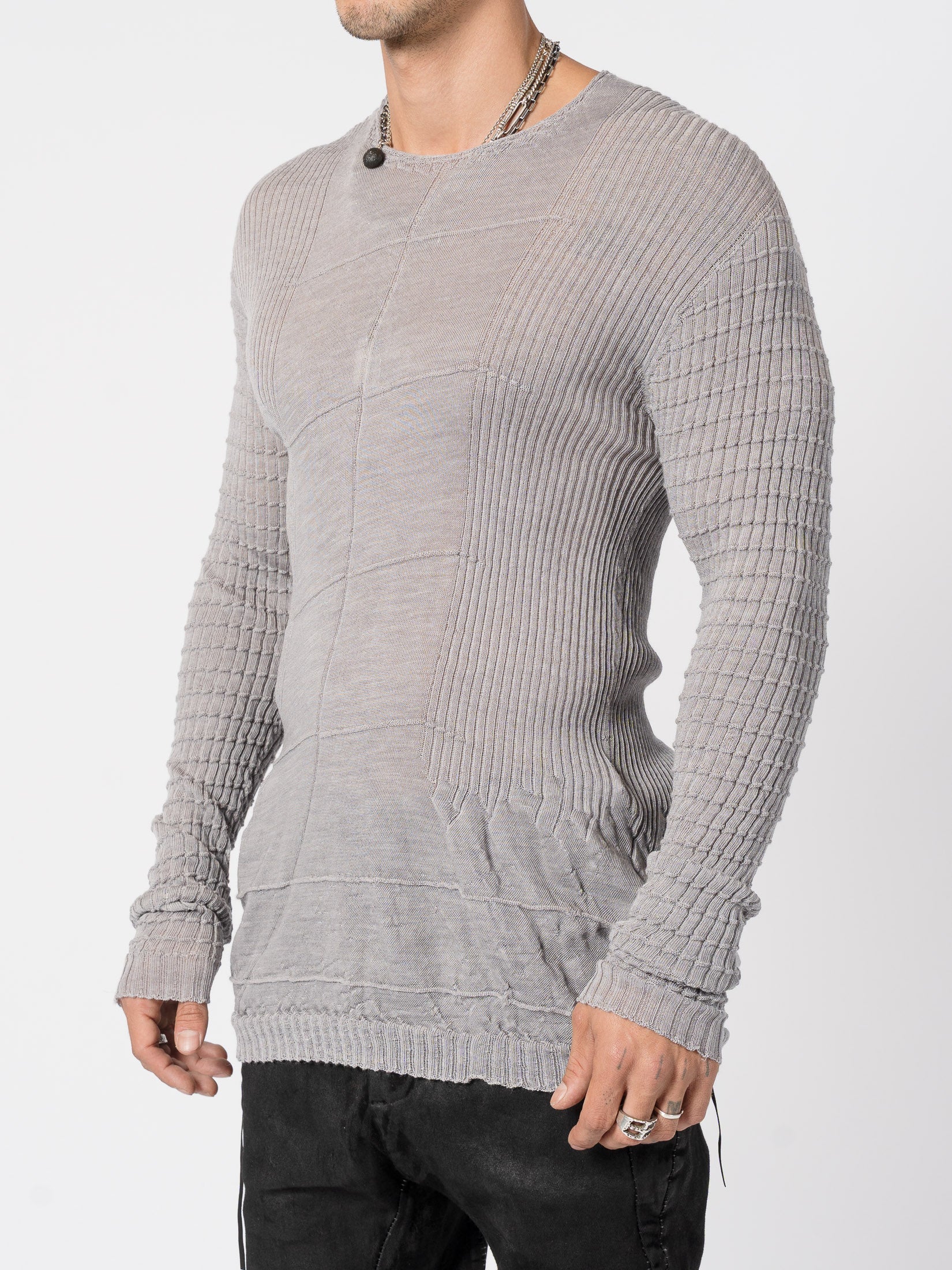 Light Twist Wool Textured Knit