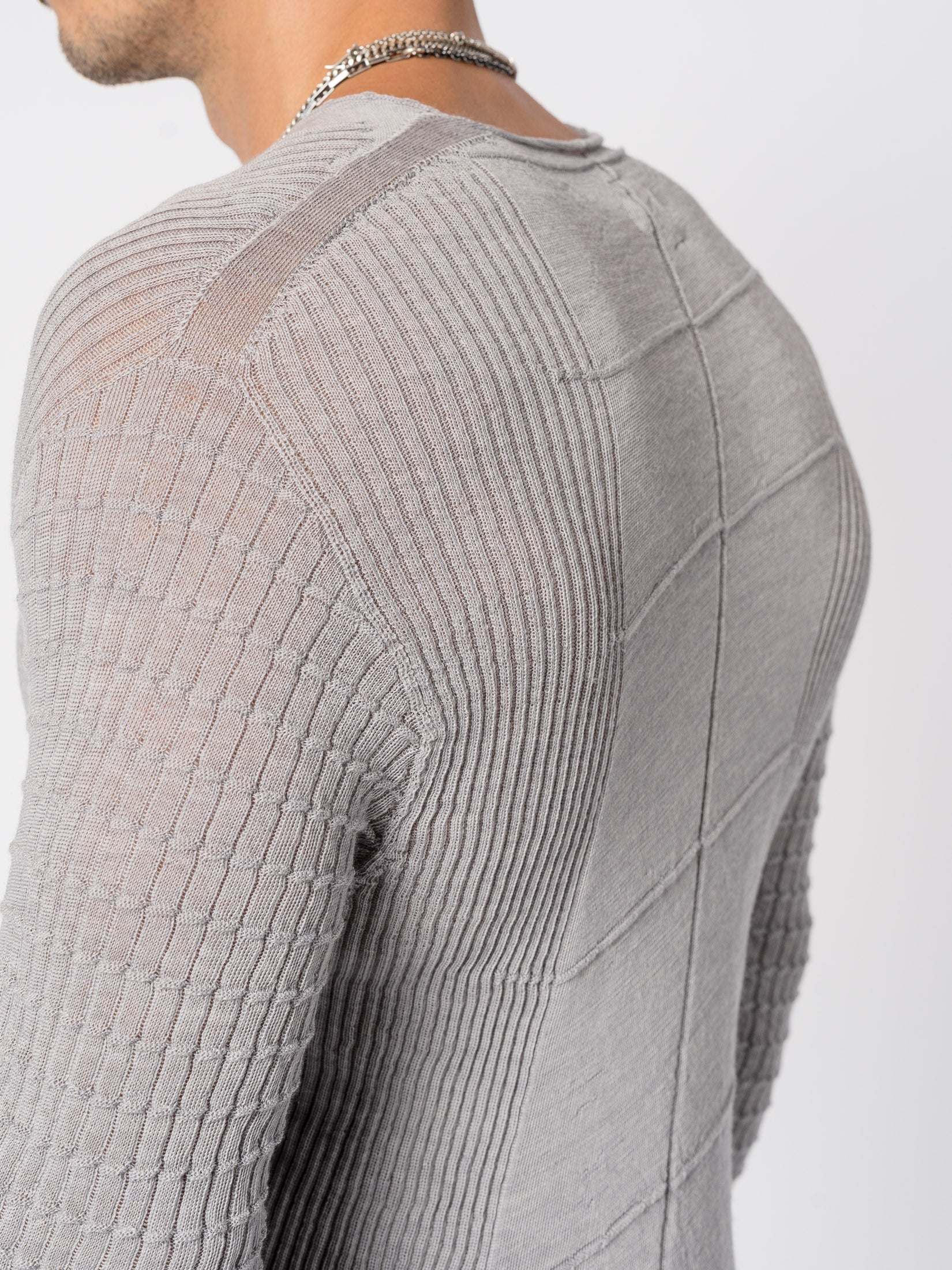 Light Twist Wool Textured Knit