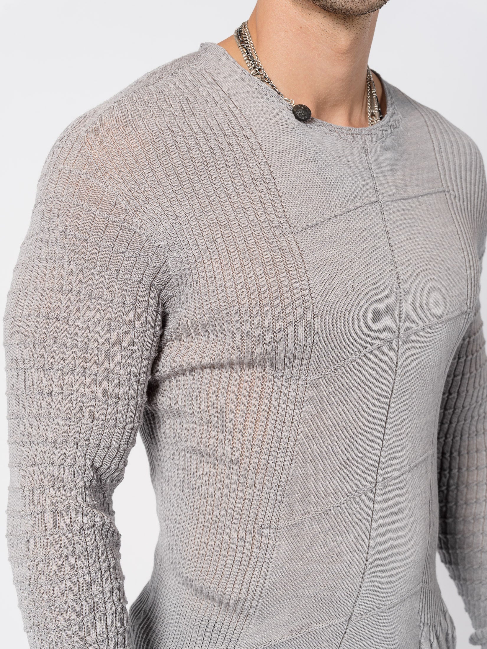 Light Twist Wool Textured Knit