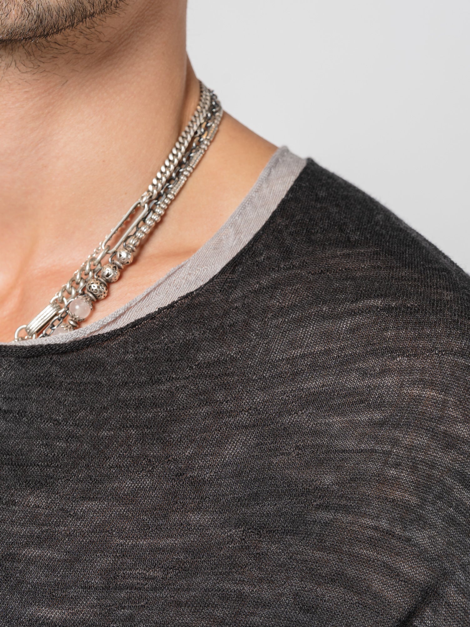 Lightweight Twist-Wool Long Sleeve Top