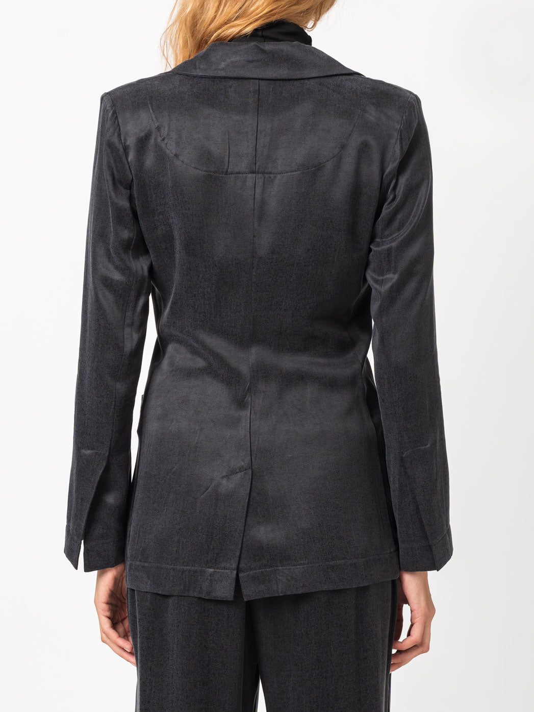 Tailored Cupro-Blend Jacket