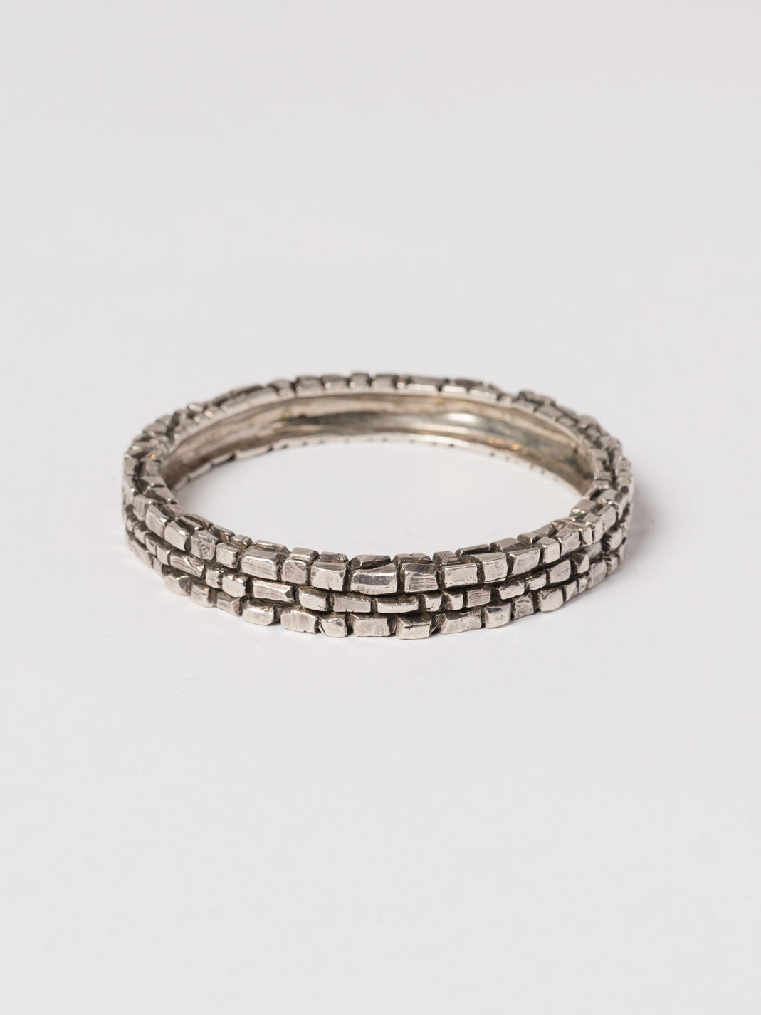 Segmented Silver Bracelet