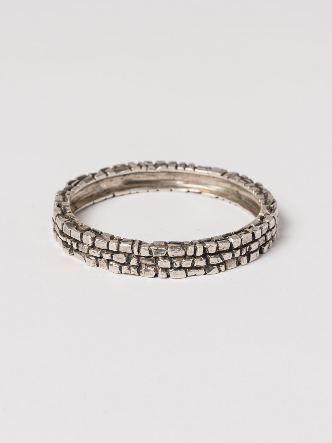 Segmented Silver Bracelet