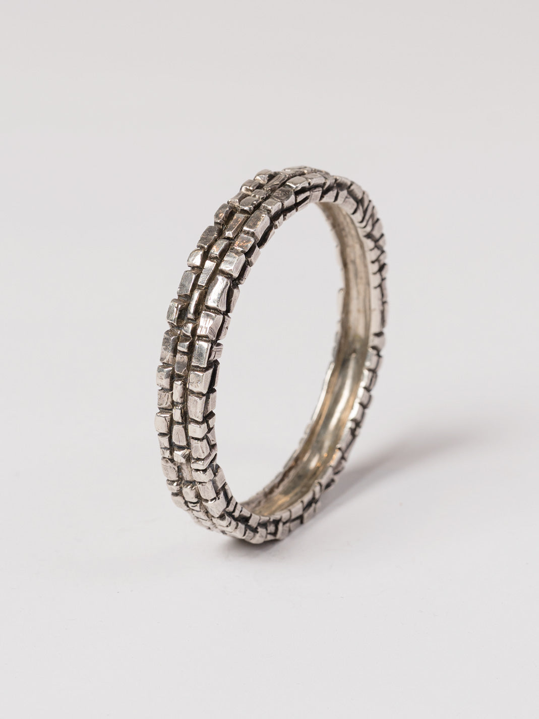 Segmented Silver Bracelet