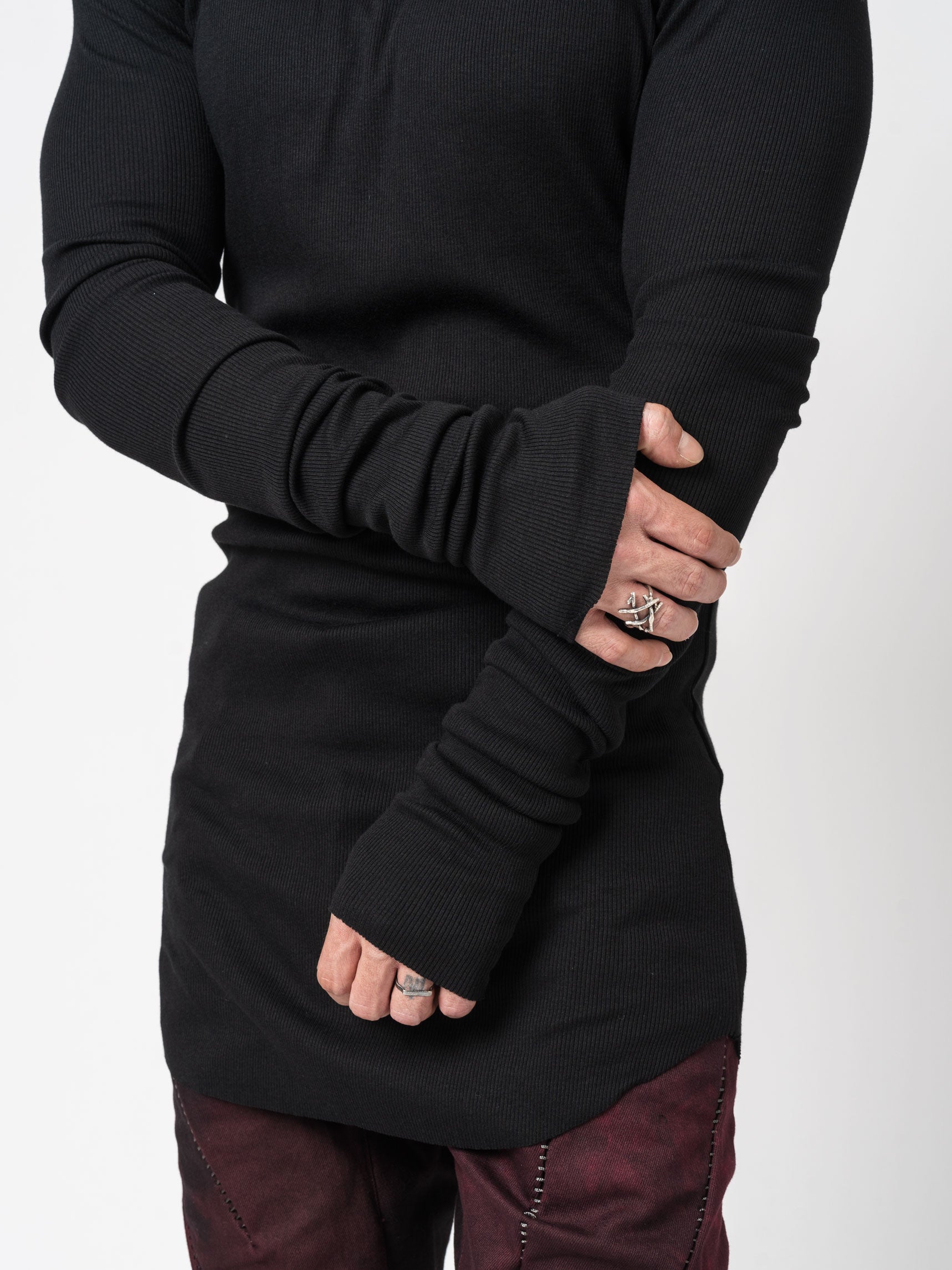 Rib Long Sleeve T-Shirt