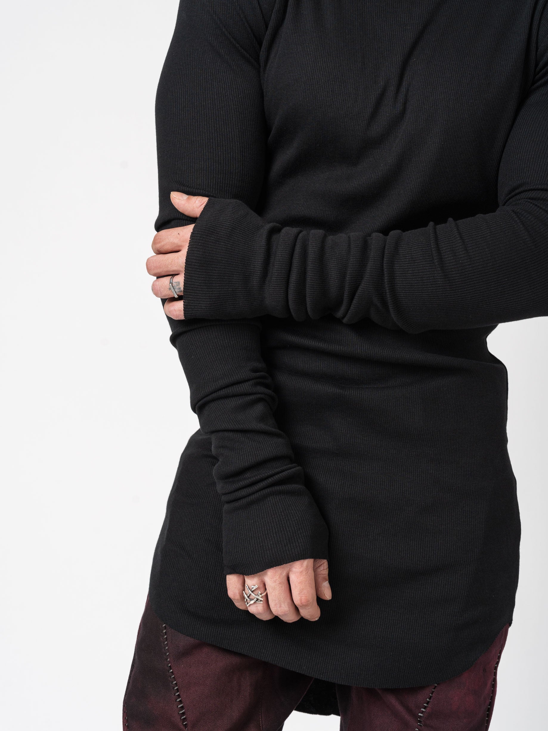 Rib Long Sleeve T-Shirt