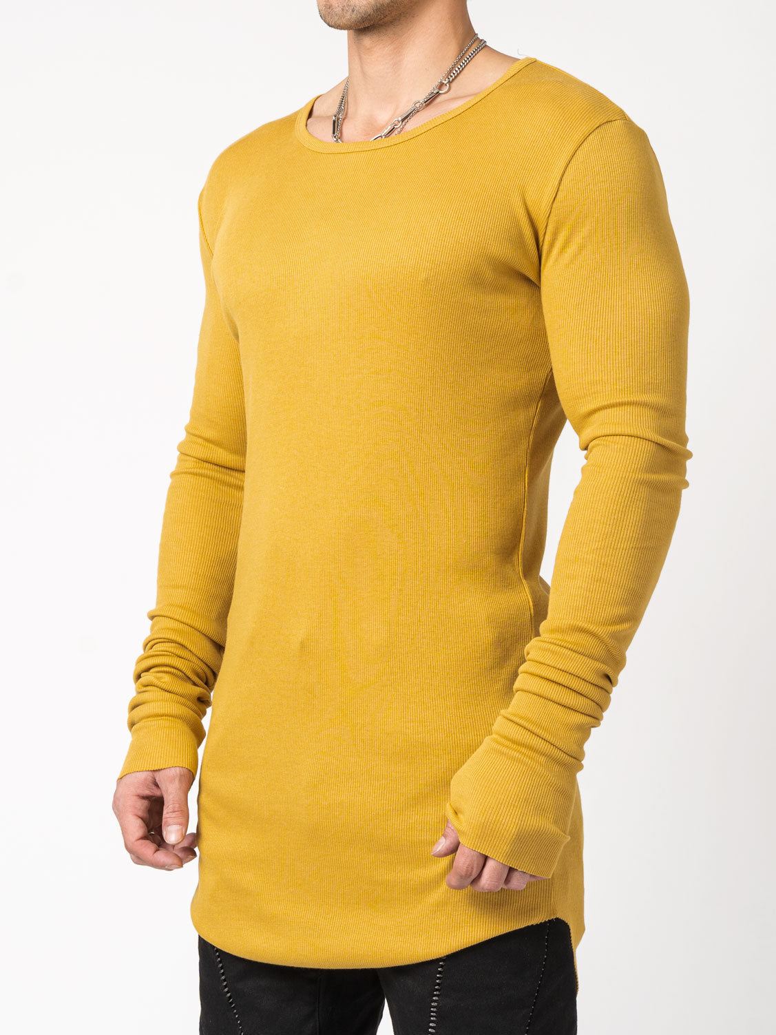 Rib Long Sleeve T-Shirt