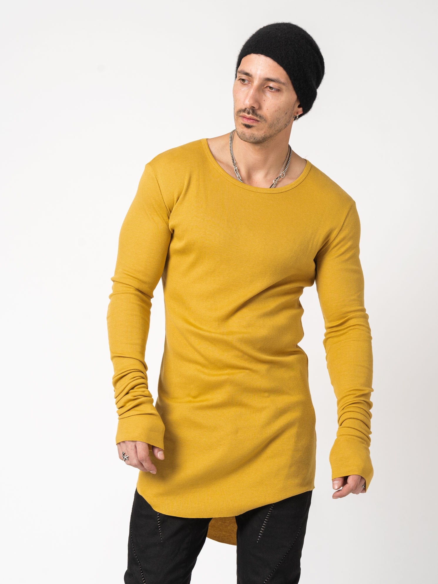 Rib Long Sleeve T-Shirt