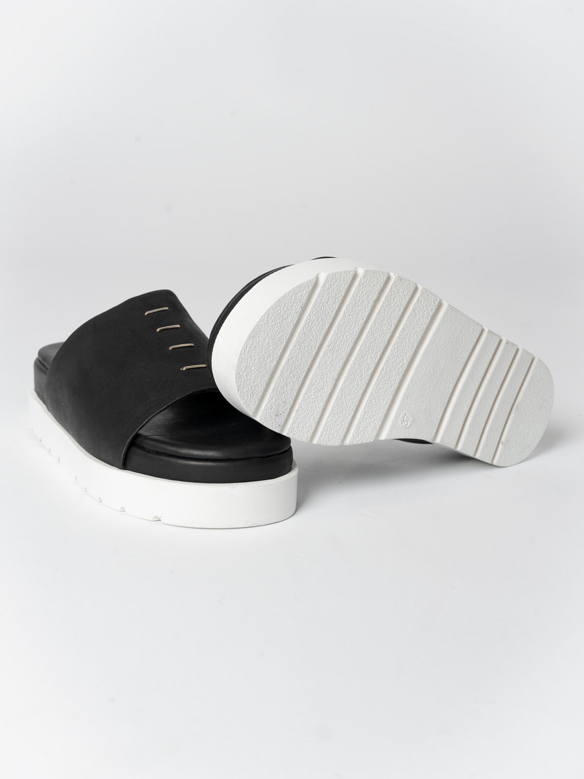 Leather Slide Sandals