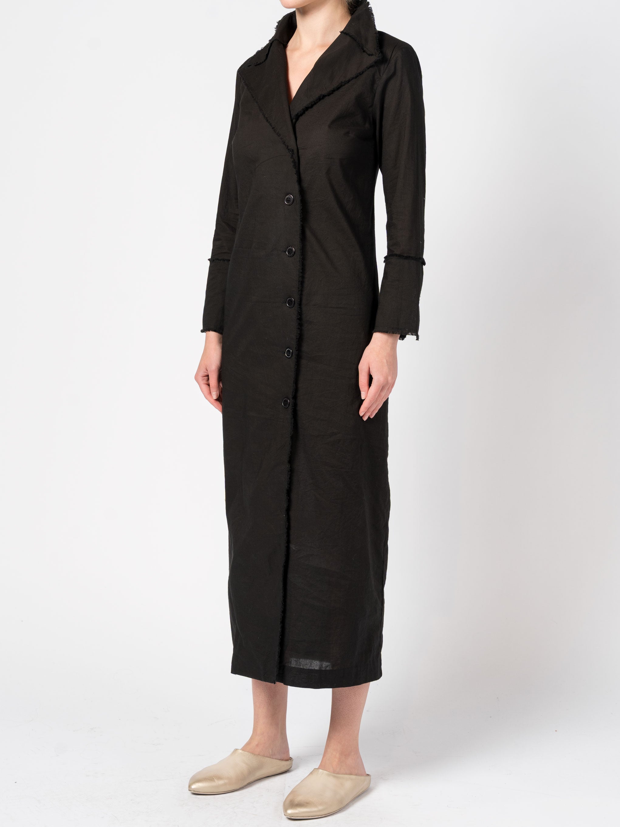 Button-Down Long Dress