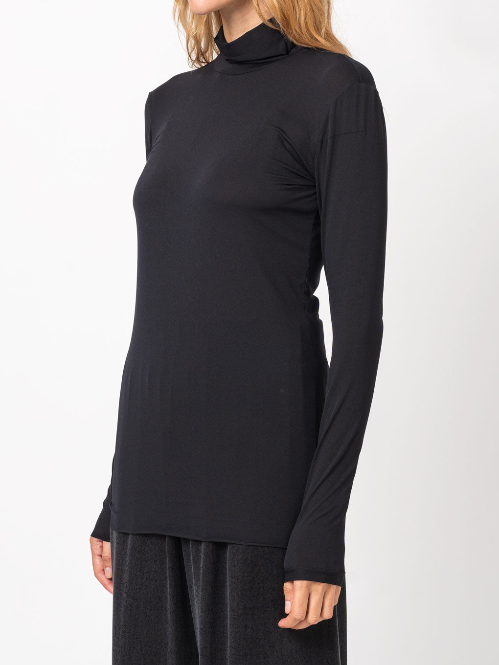 Stretch Turtleneck Top