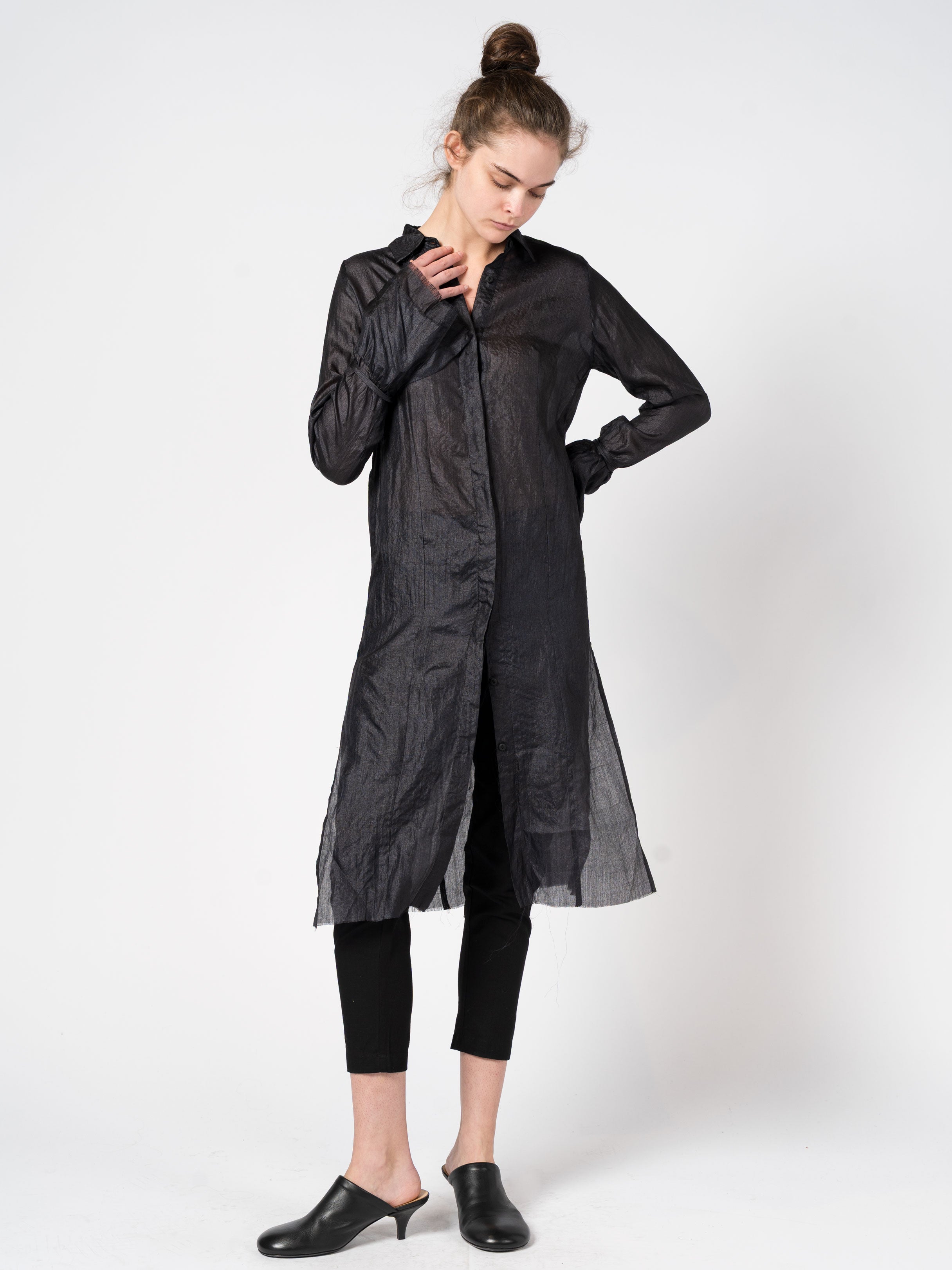 Silk Shirt Dress