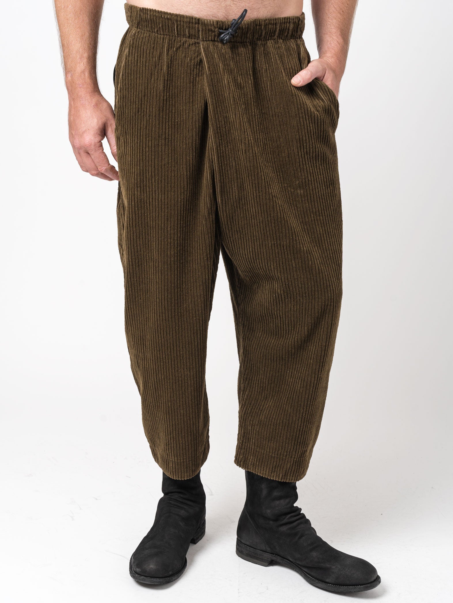 Cropped Oversized Trousers