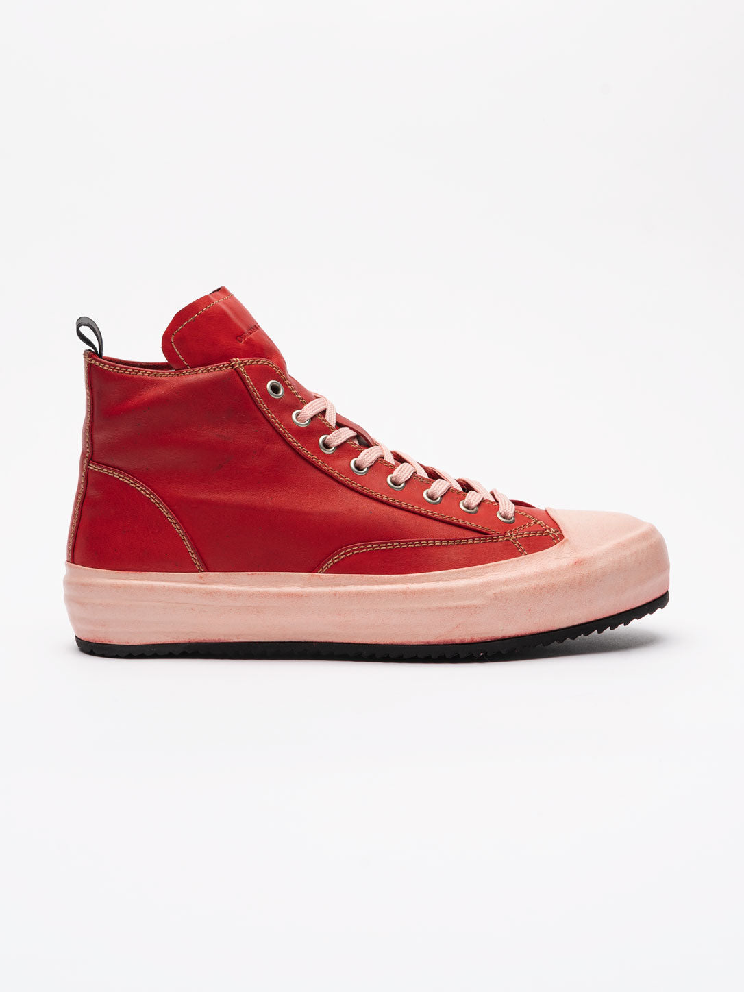 Leather High Top Sneakers