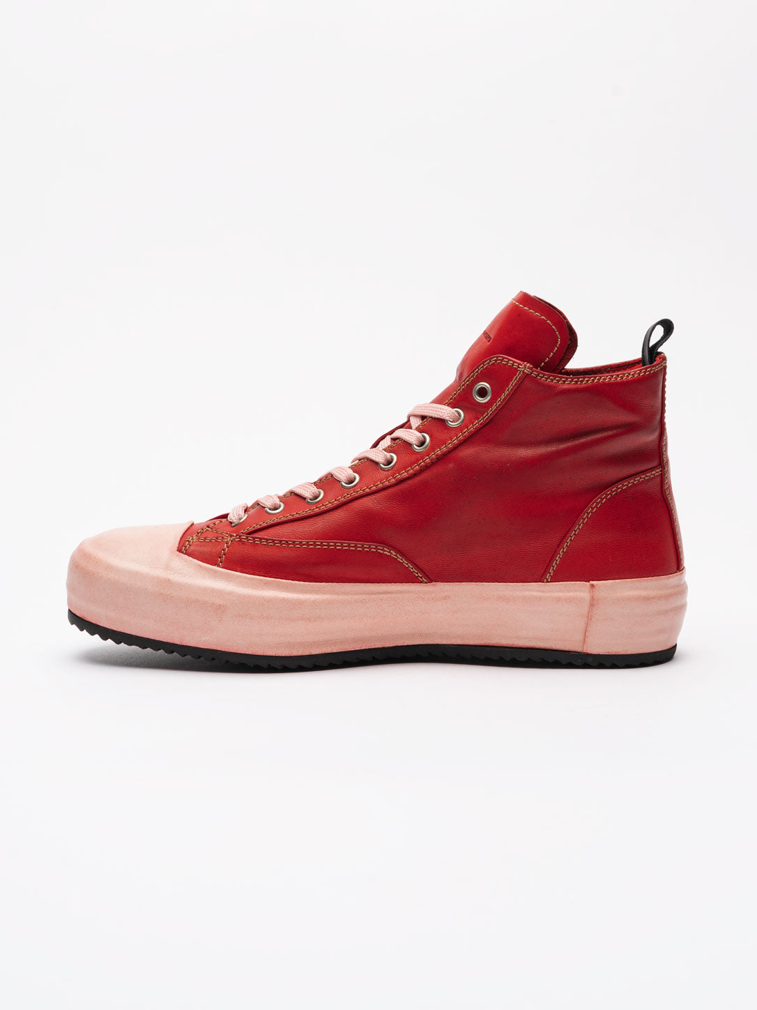 Leather High Top Sneakers