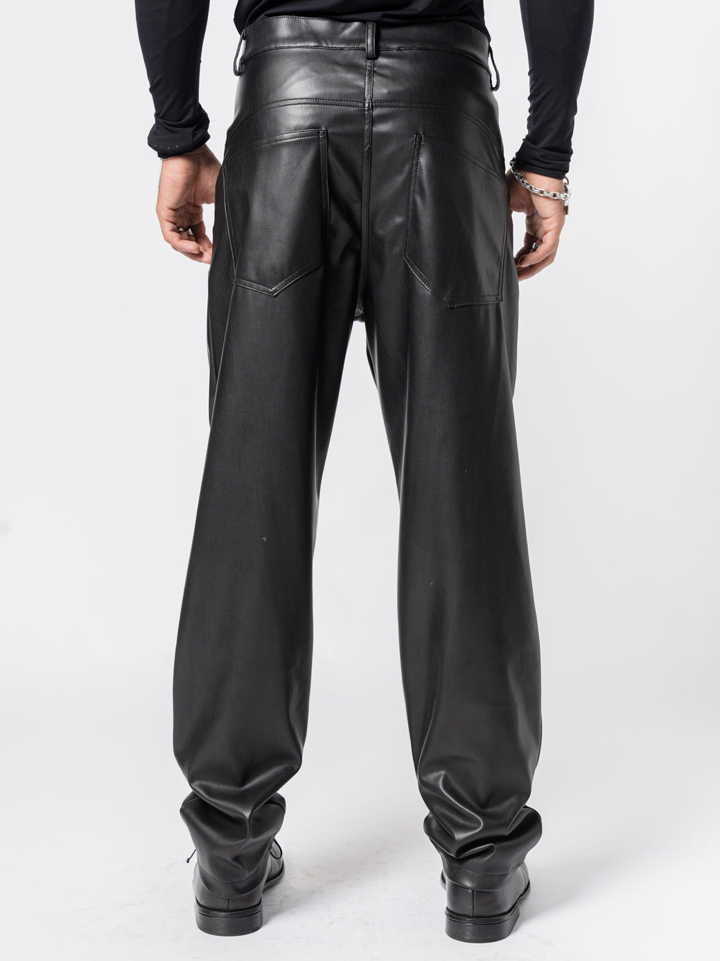 Faux Leather Trousers
