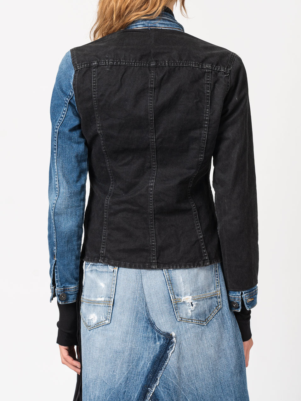 Two-Tone Denim Jacket