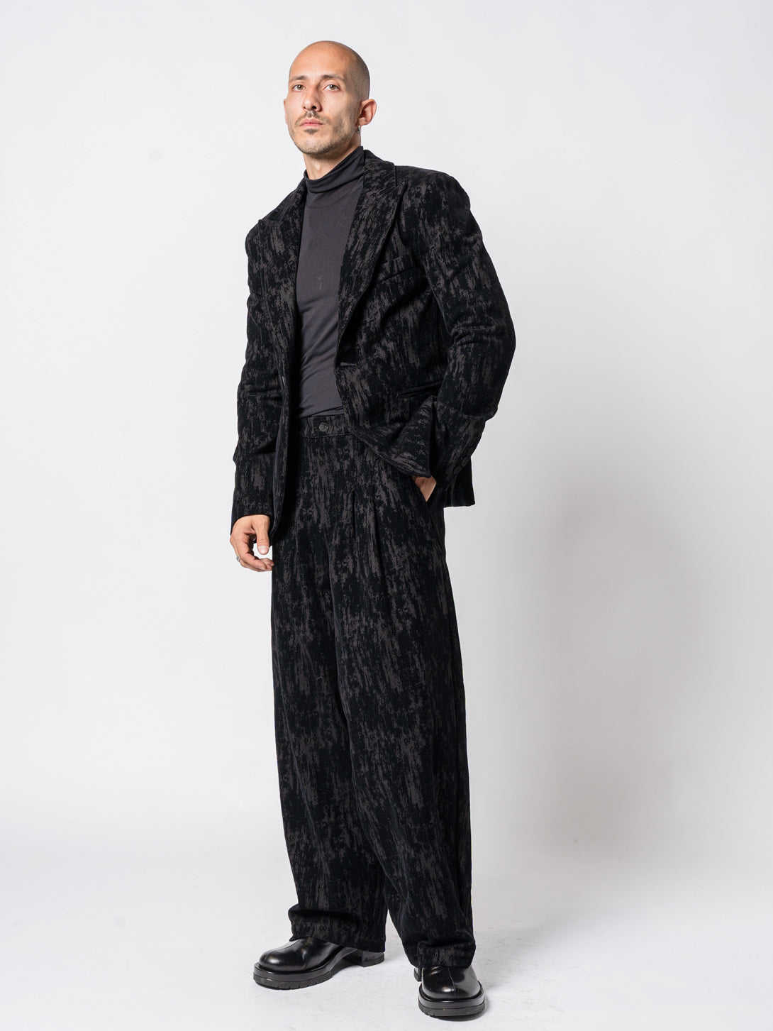 Textured Velvet Blazer