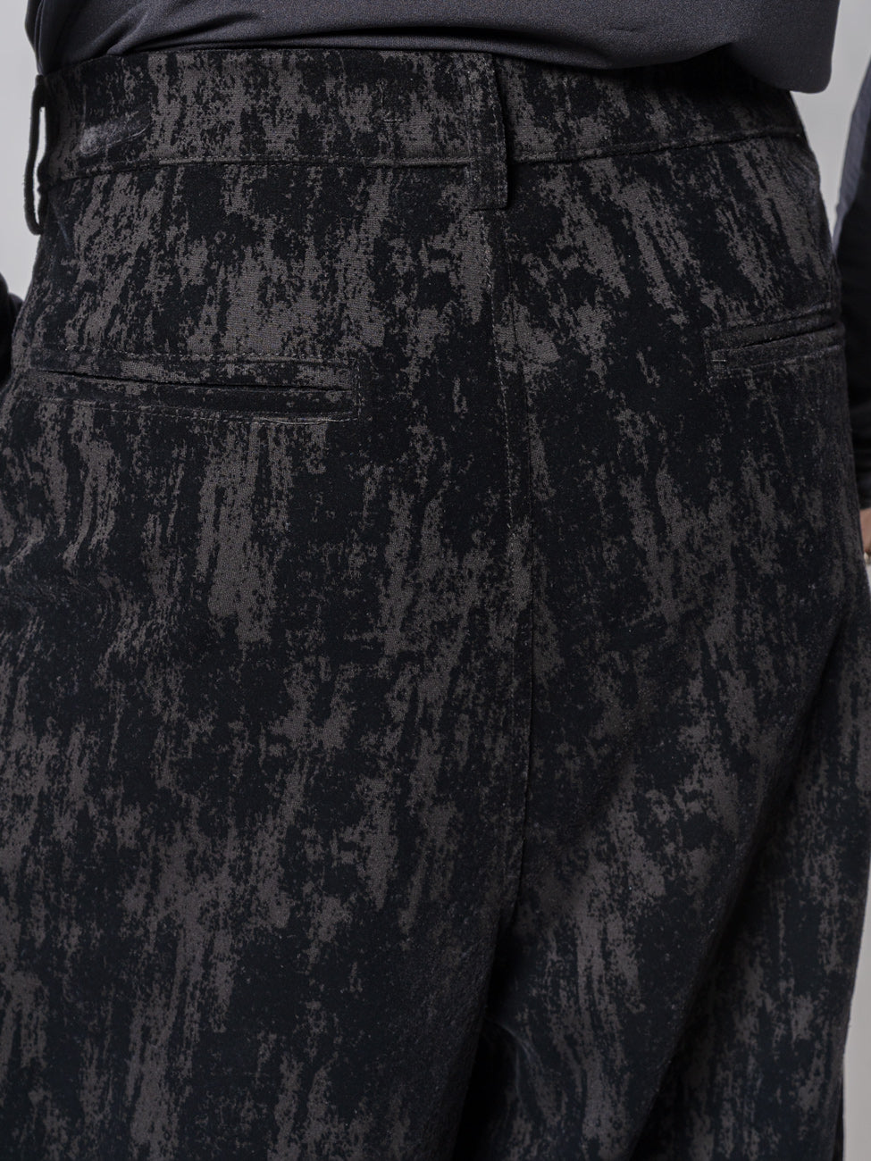 Textured Wide-Leg Trousers