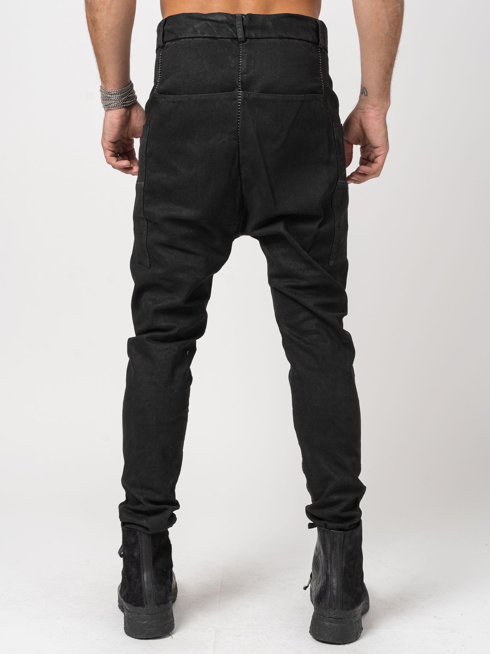 Double Pocket Leather-Effect Pants