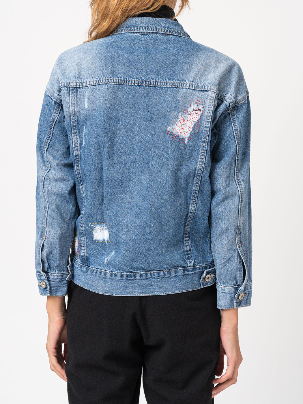 Distressed Denim Jacket