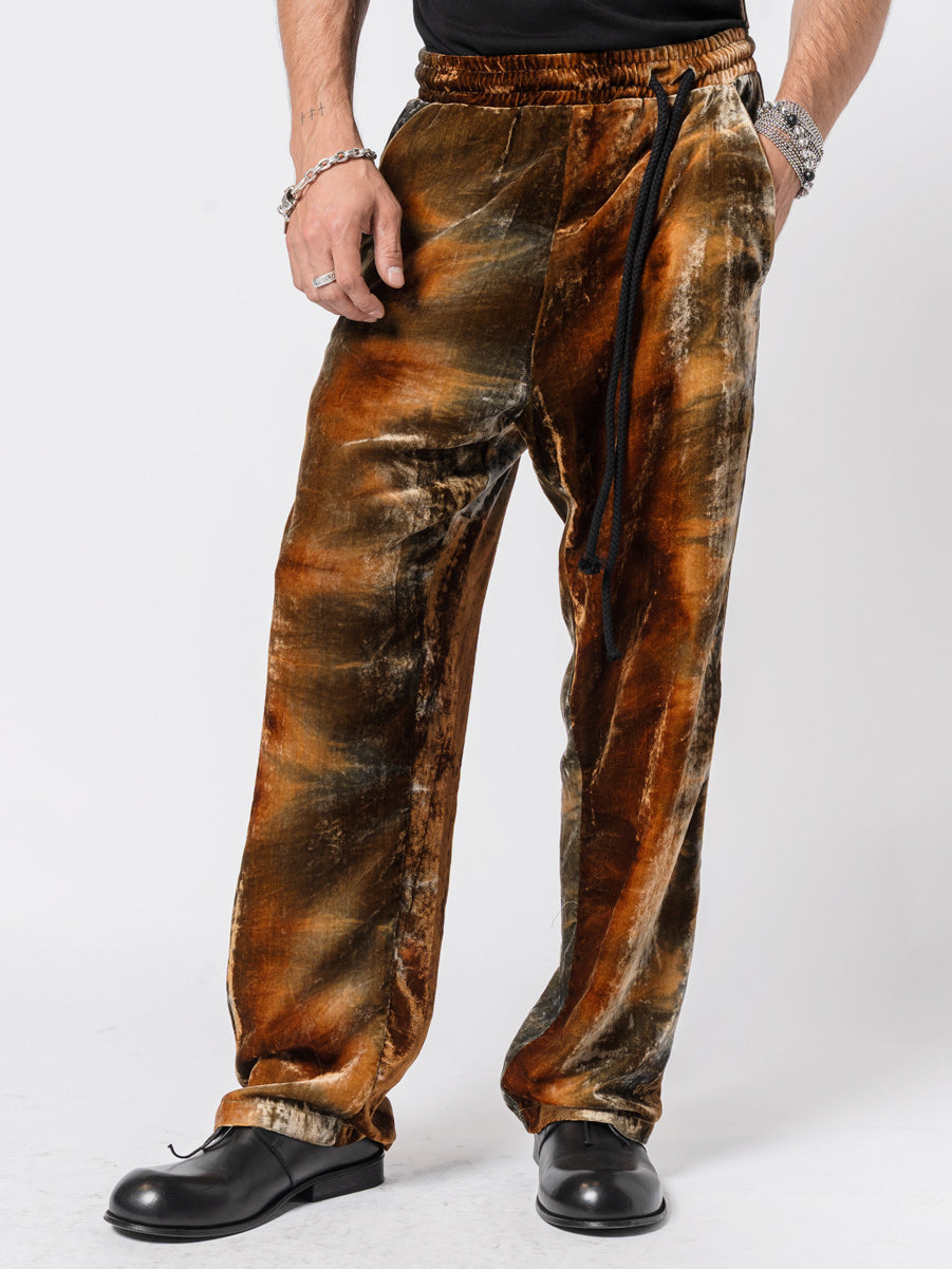 Velvet Drawstring Trousers
