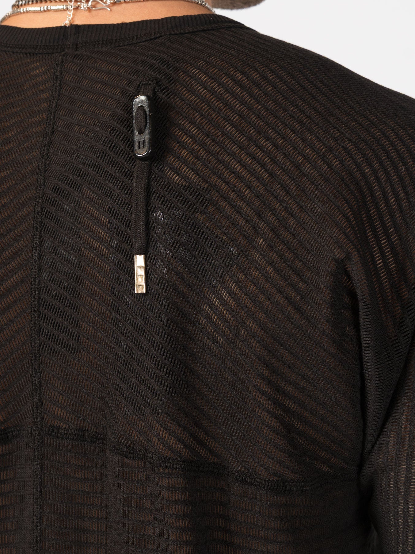 Sheer Knit T-Shirt in Cashmere Blend