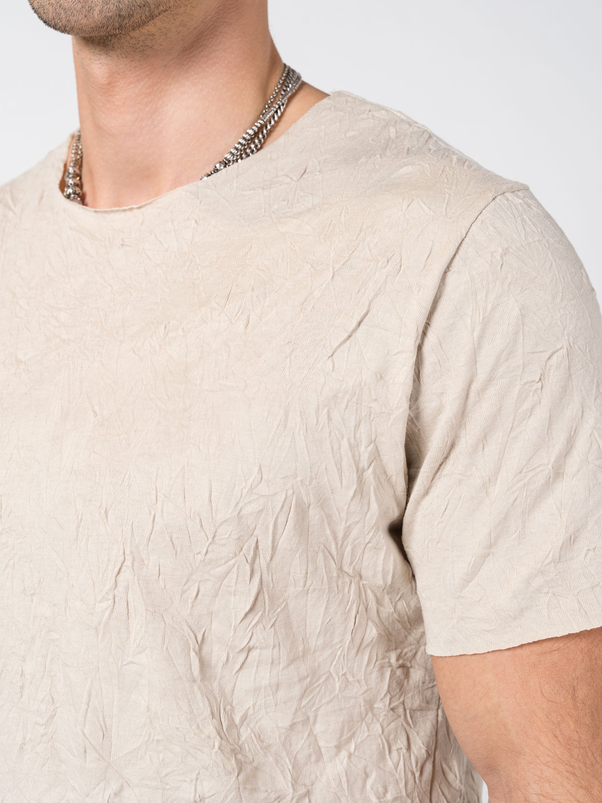 Wrinkled-Effect T-Shirt