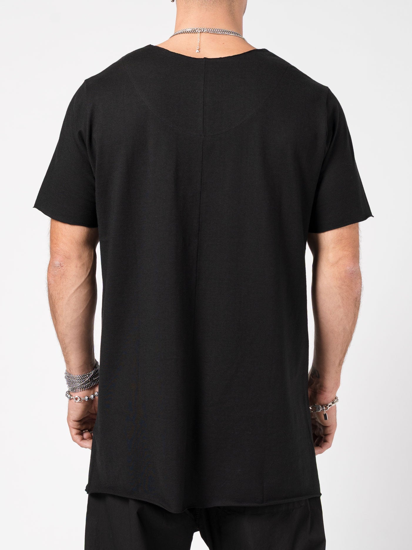 T-Shirt with Cut Neckline