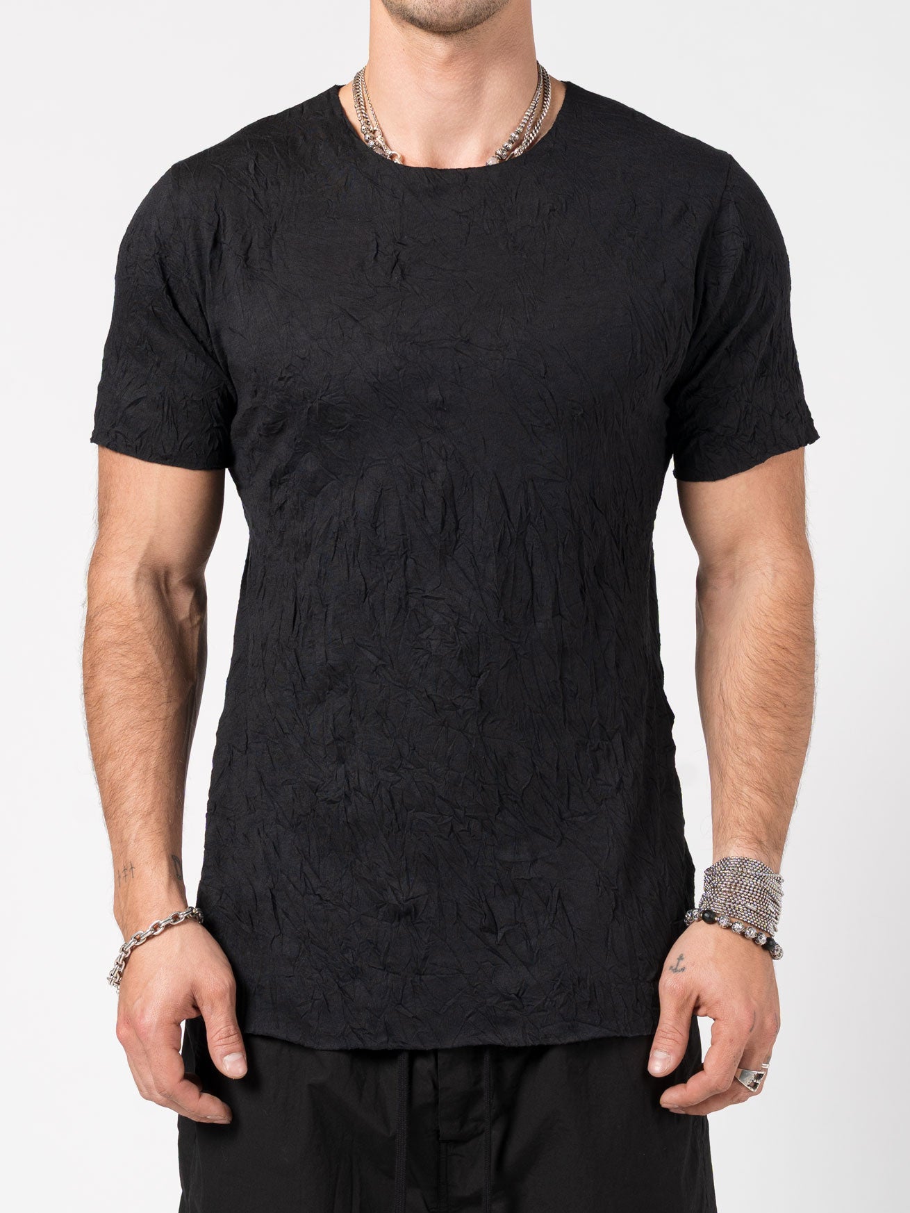 Wrinkled-Effect T-Shirt