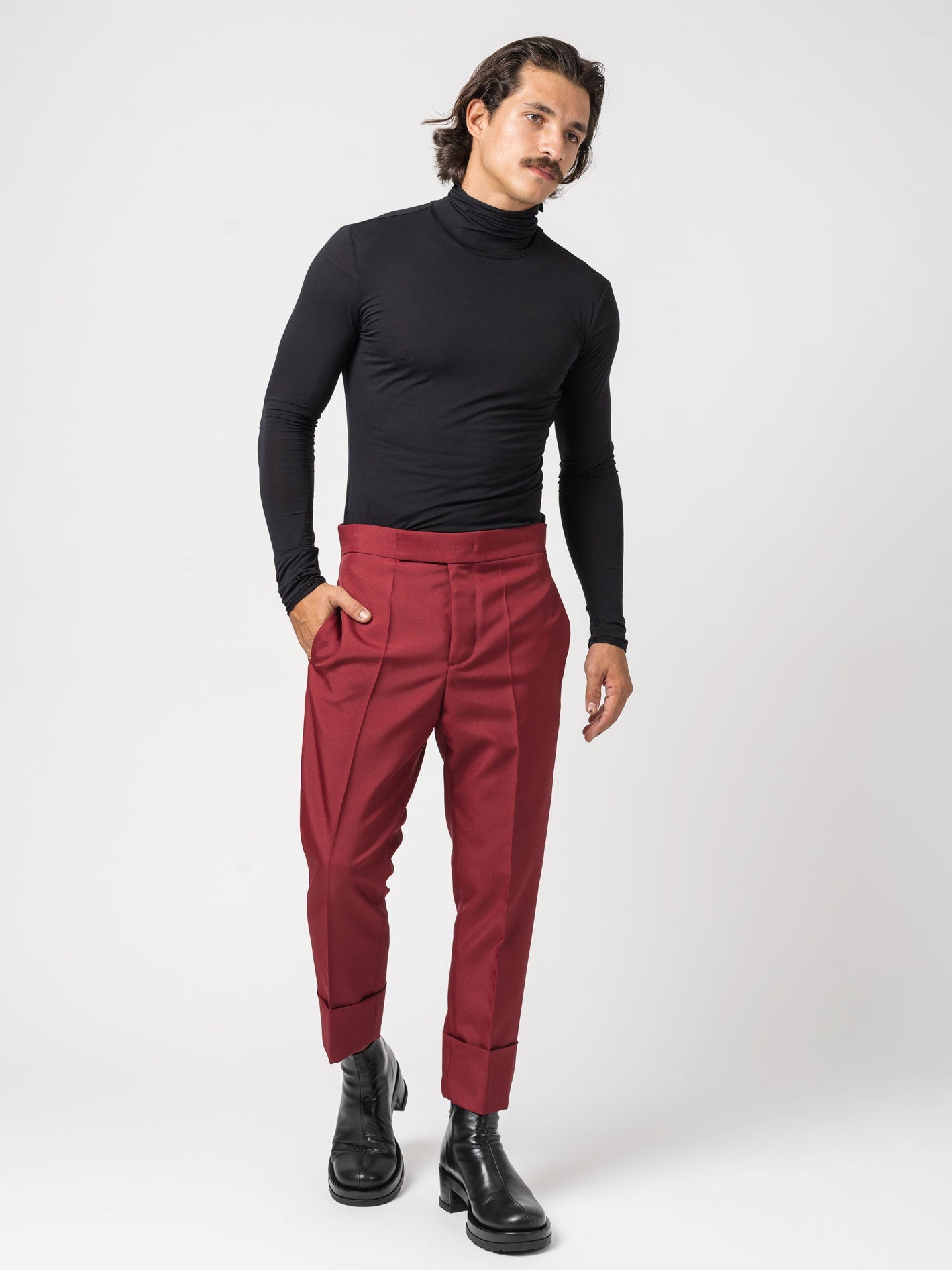 Stretch Turtleneck Top