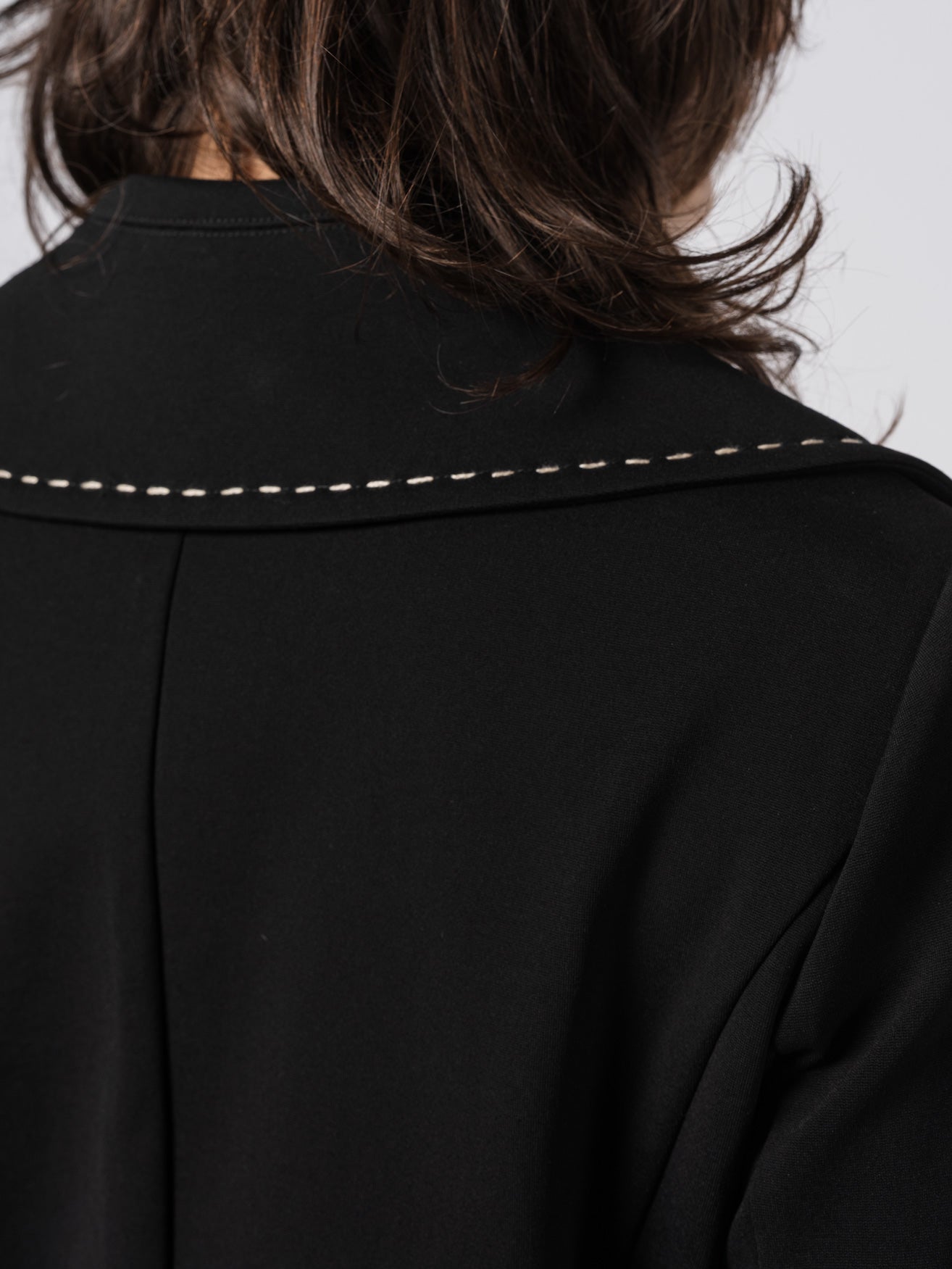 Tailored Double-Breasted Long Coat