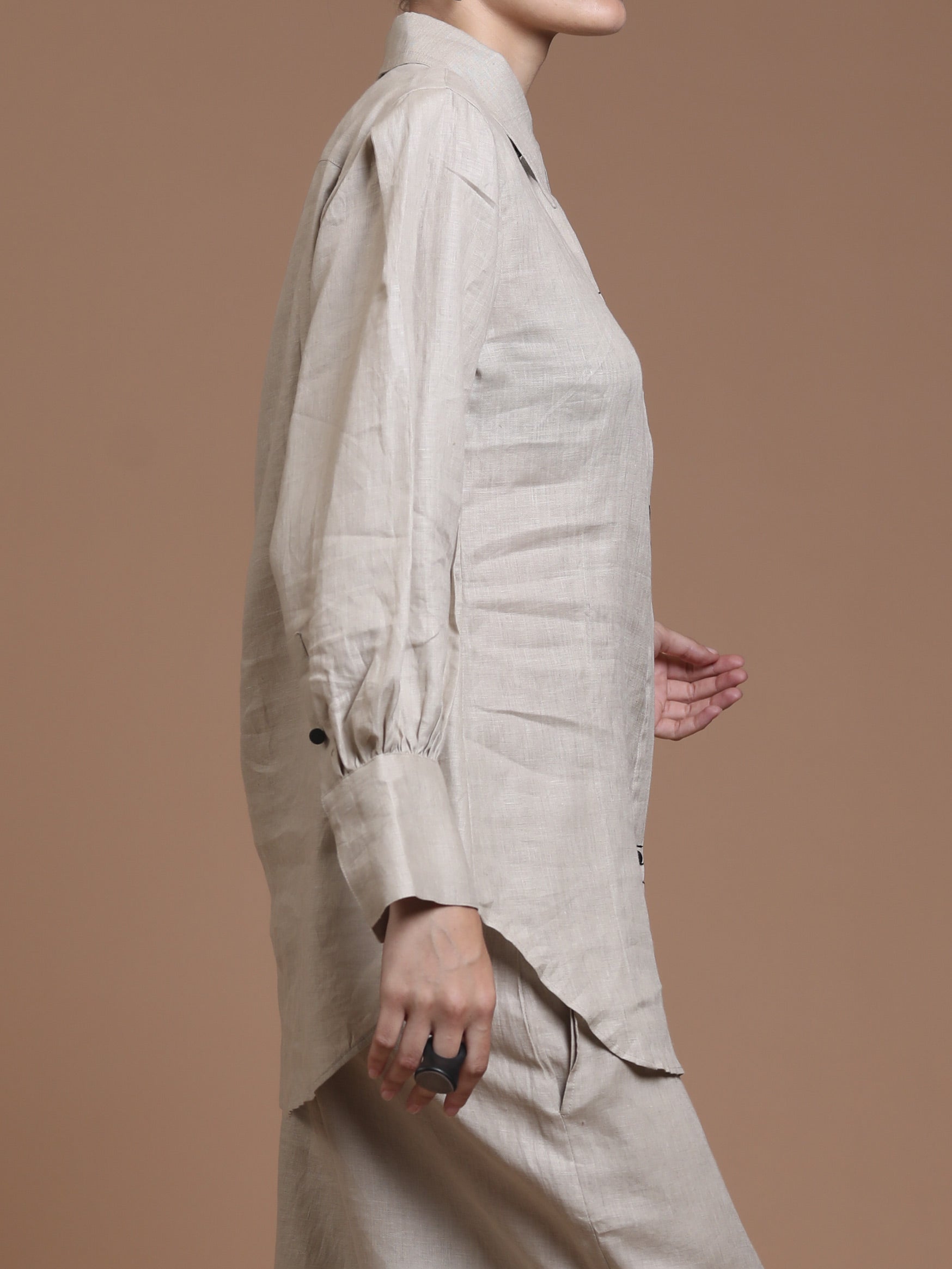 Linen Button-Up Shirt