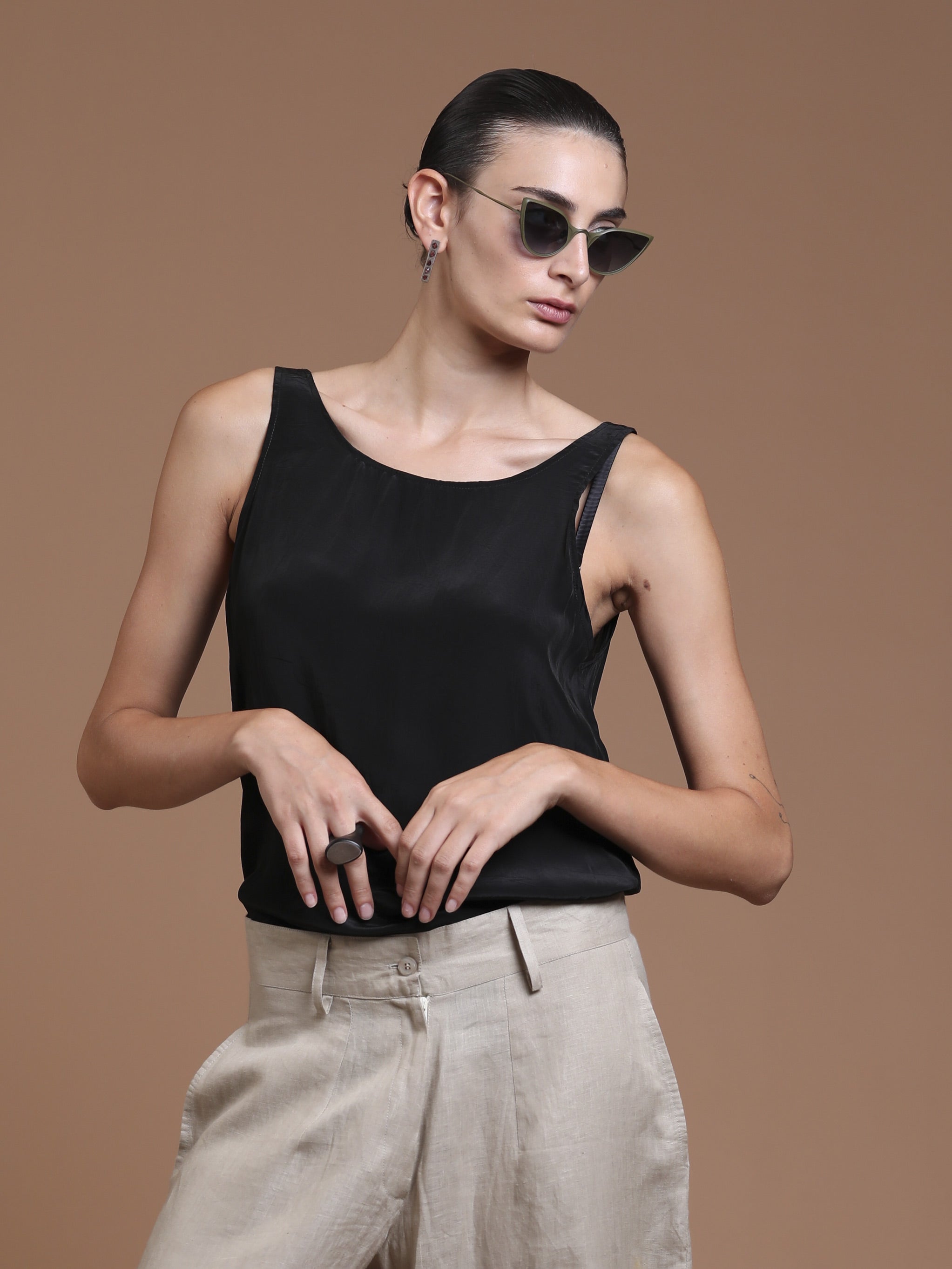 Sleeveless Viscose Top - INN7