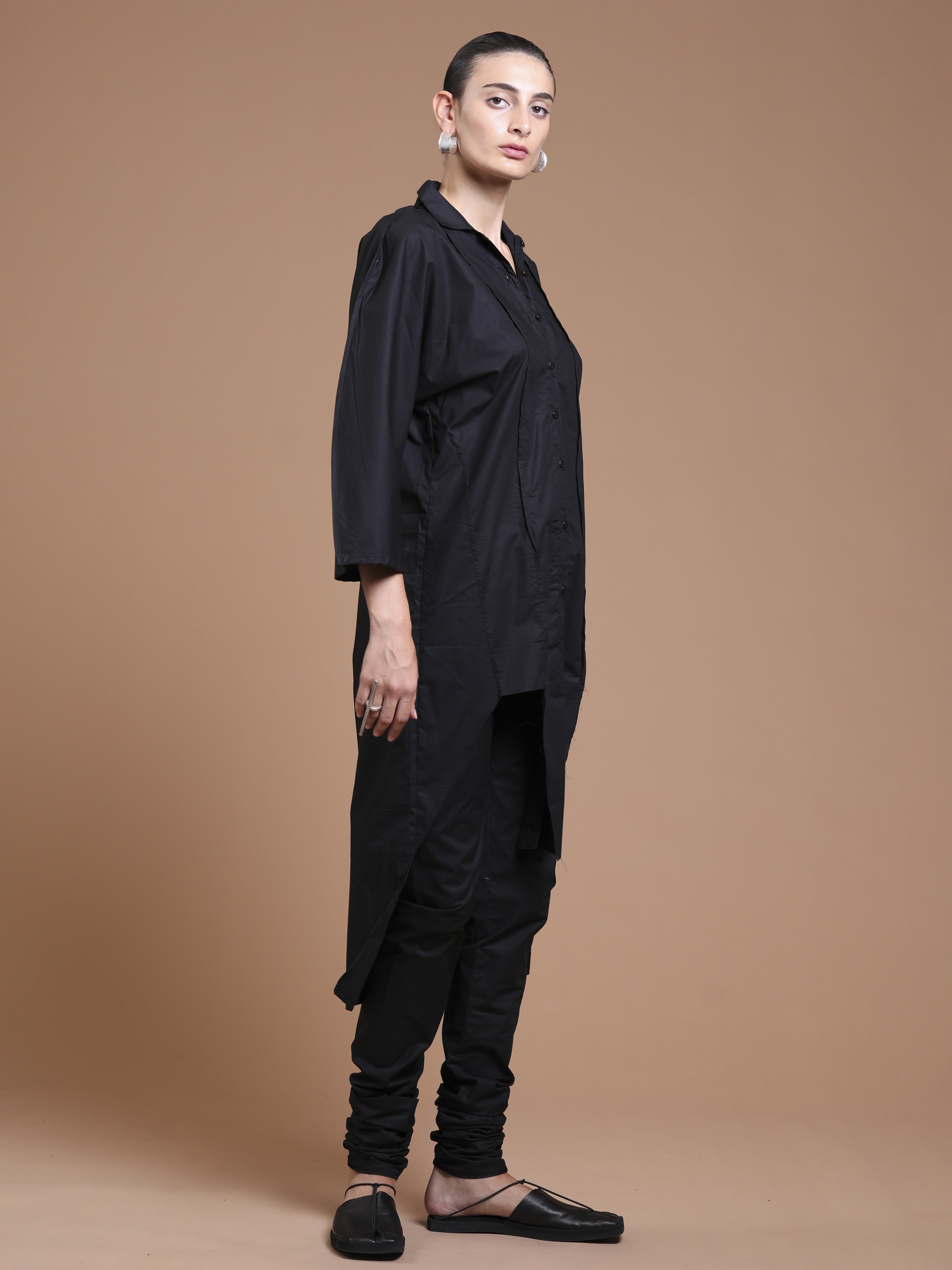 Japanese Poplin Longline Shirt