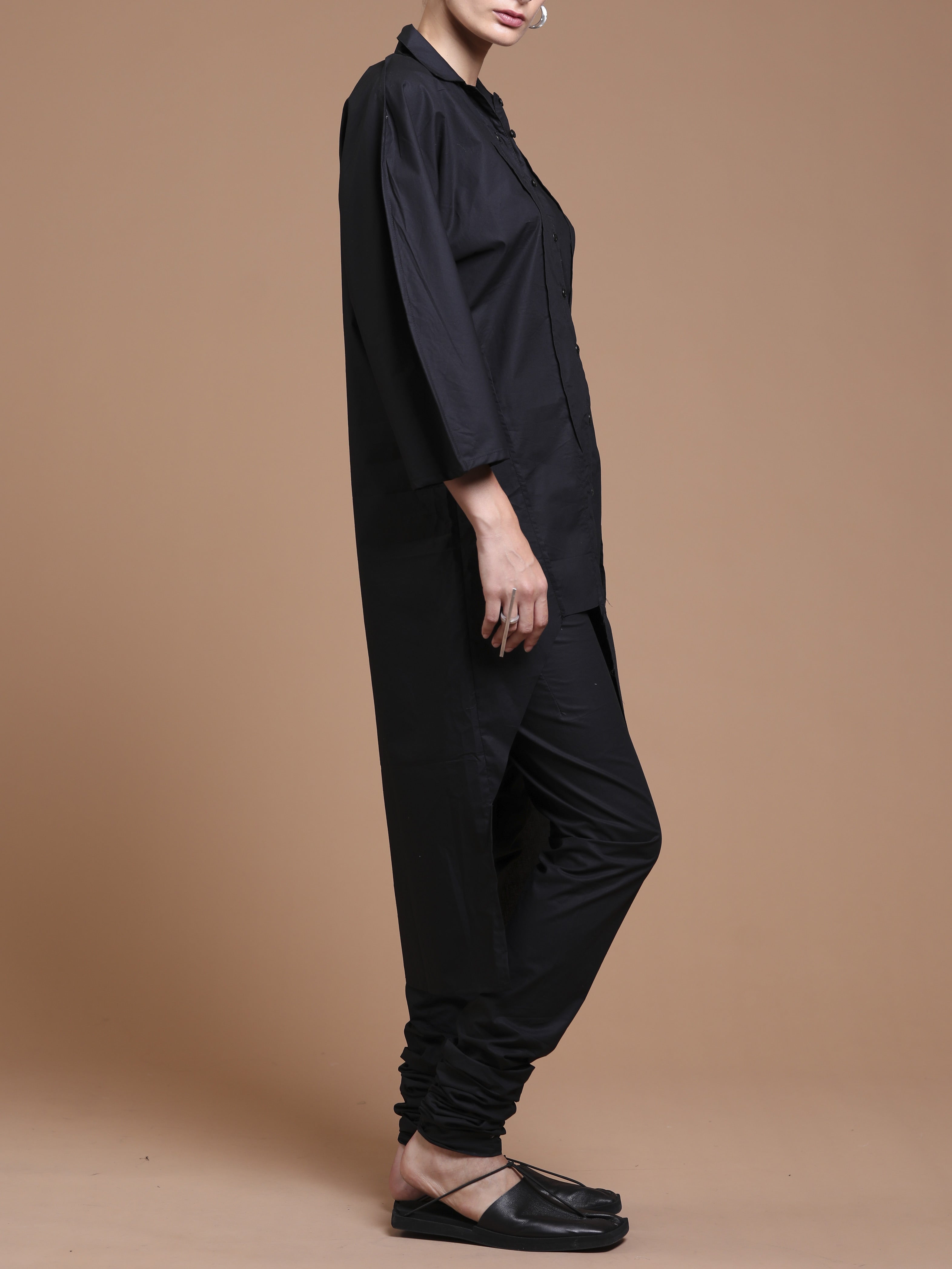 Japanese Poplin Longline Shirt