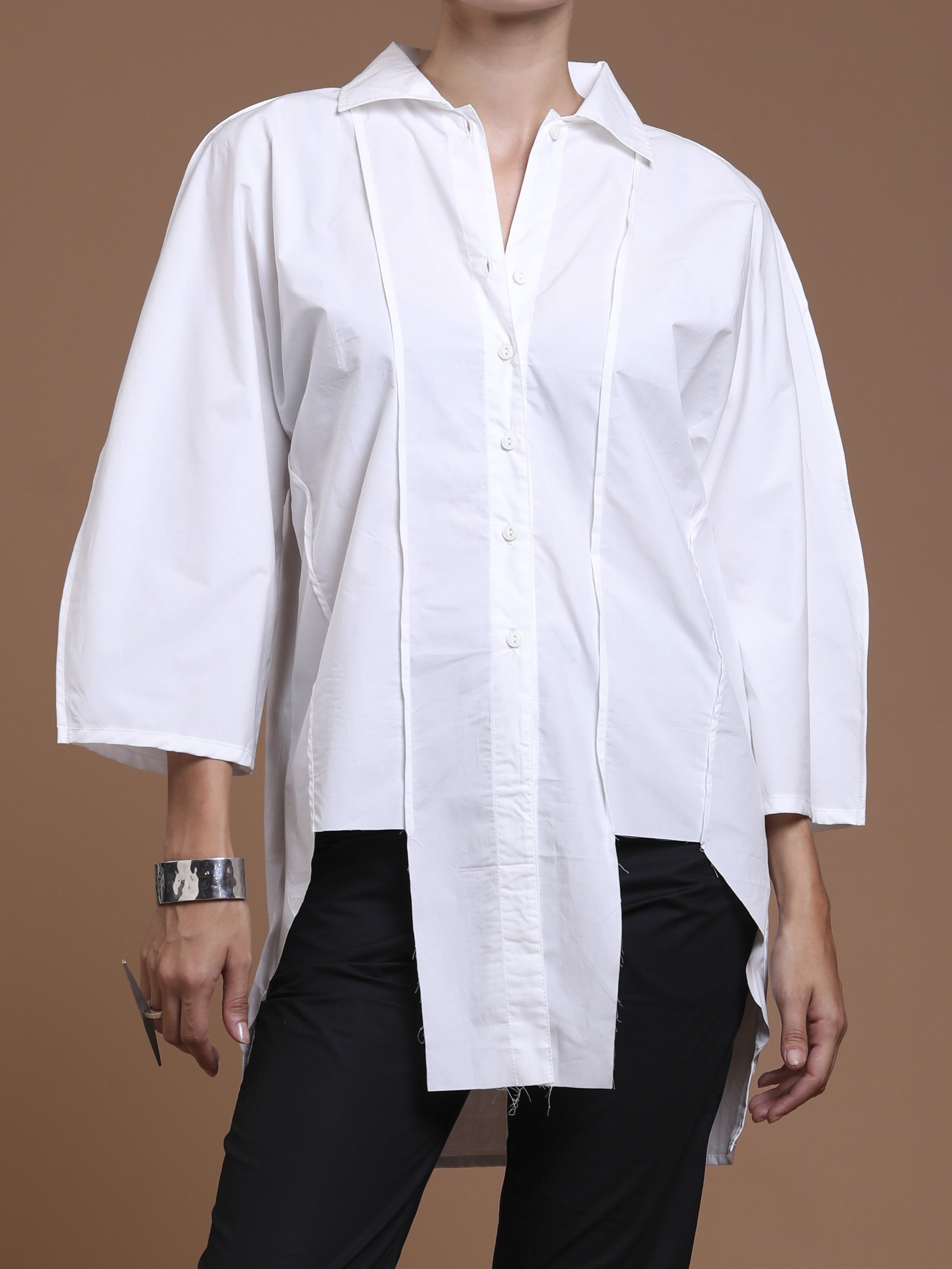 Oversized Japanese Poplin Shirt - INN7