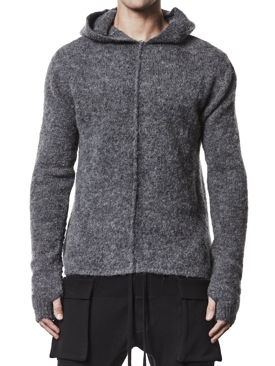 Hooded Alpaca Sweater