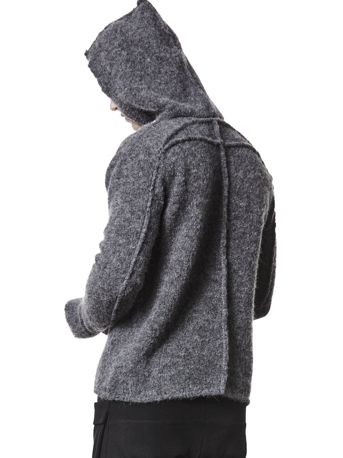Hooded Alpaca Sweater