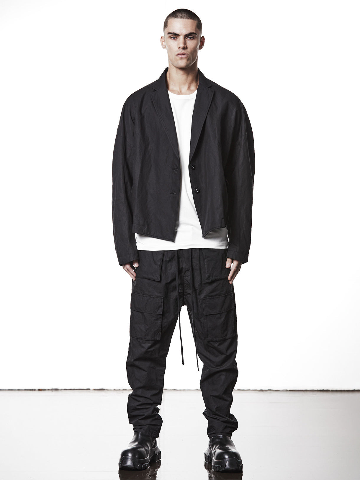 Garment-Washed Cargo Trousers - INN7
