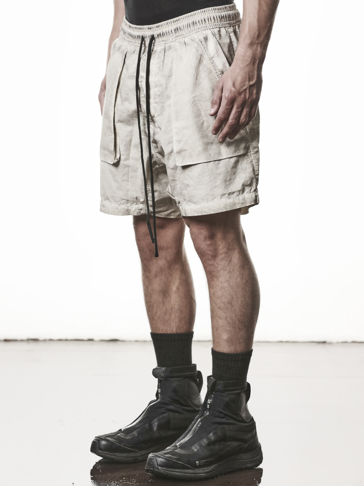 Drop-Crotch Cotton Shorts - INN7