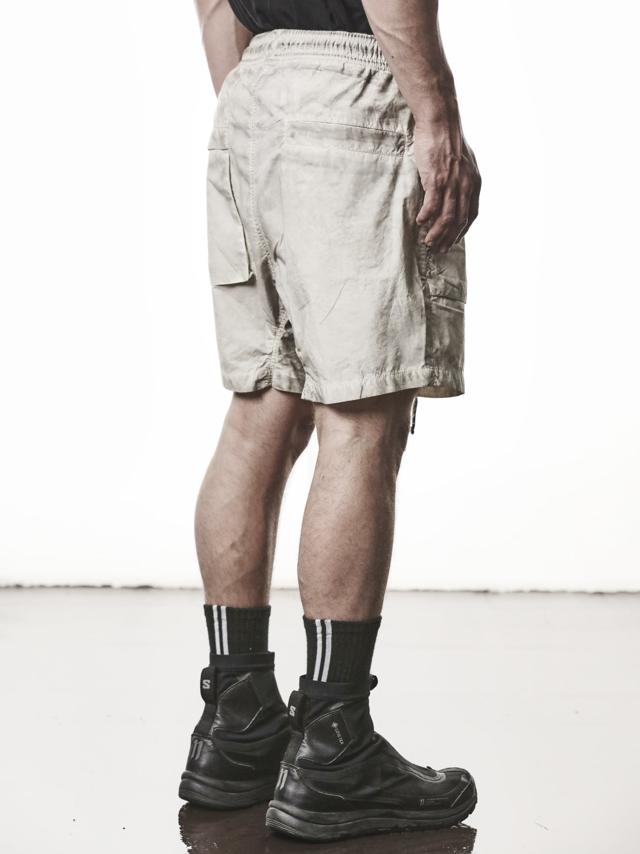 Drop-Crotch Cotton Shorts - INN7