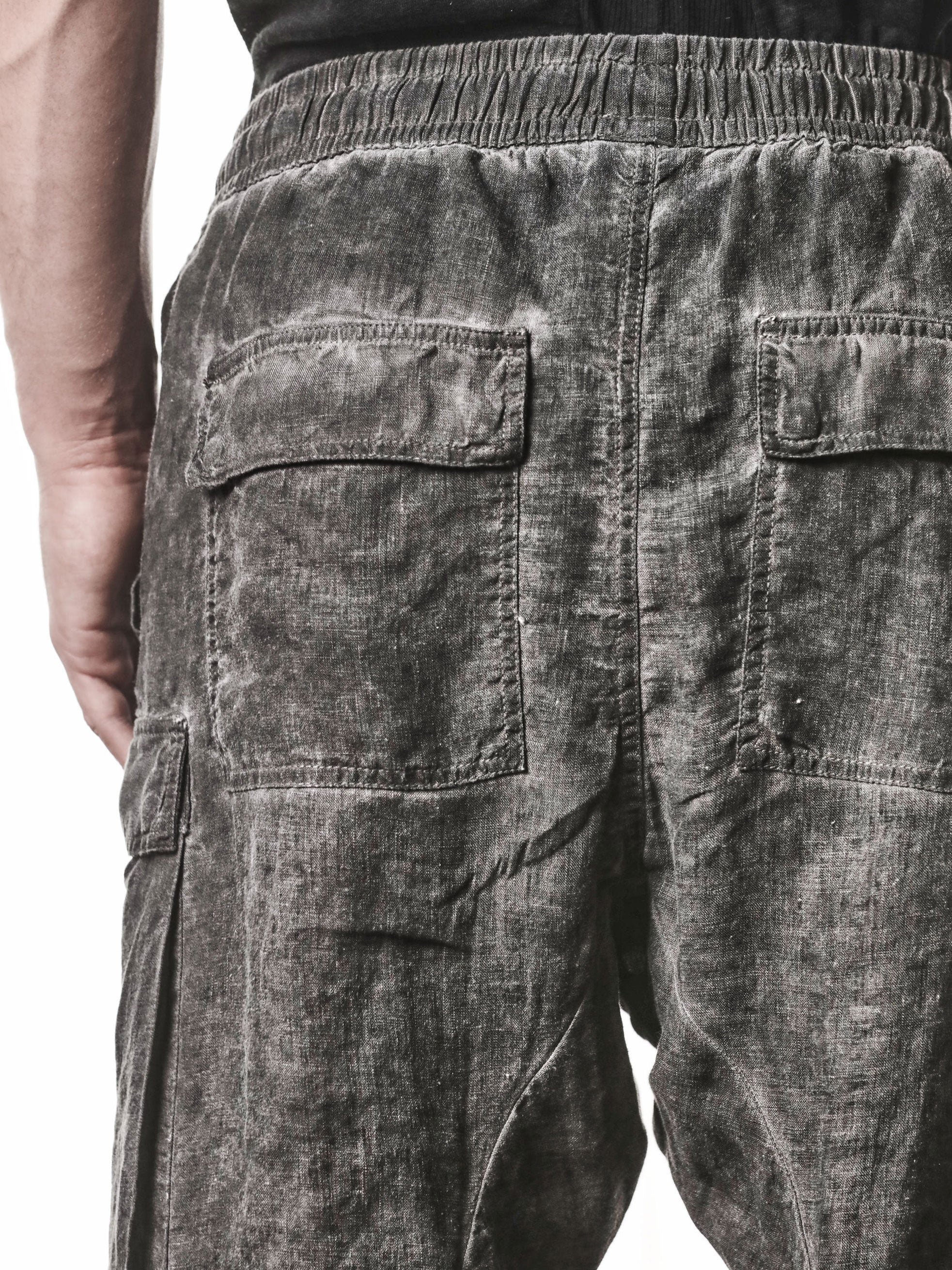 Low-Crotch Linen Trousers - INN7