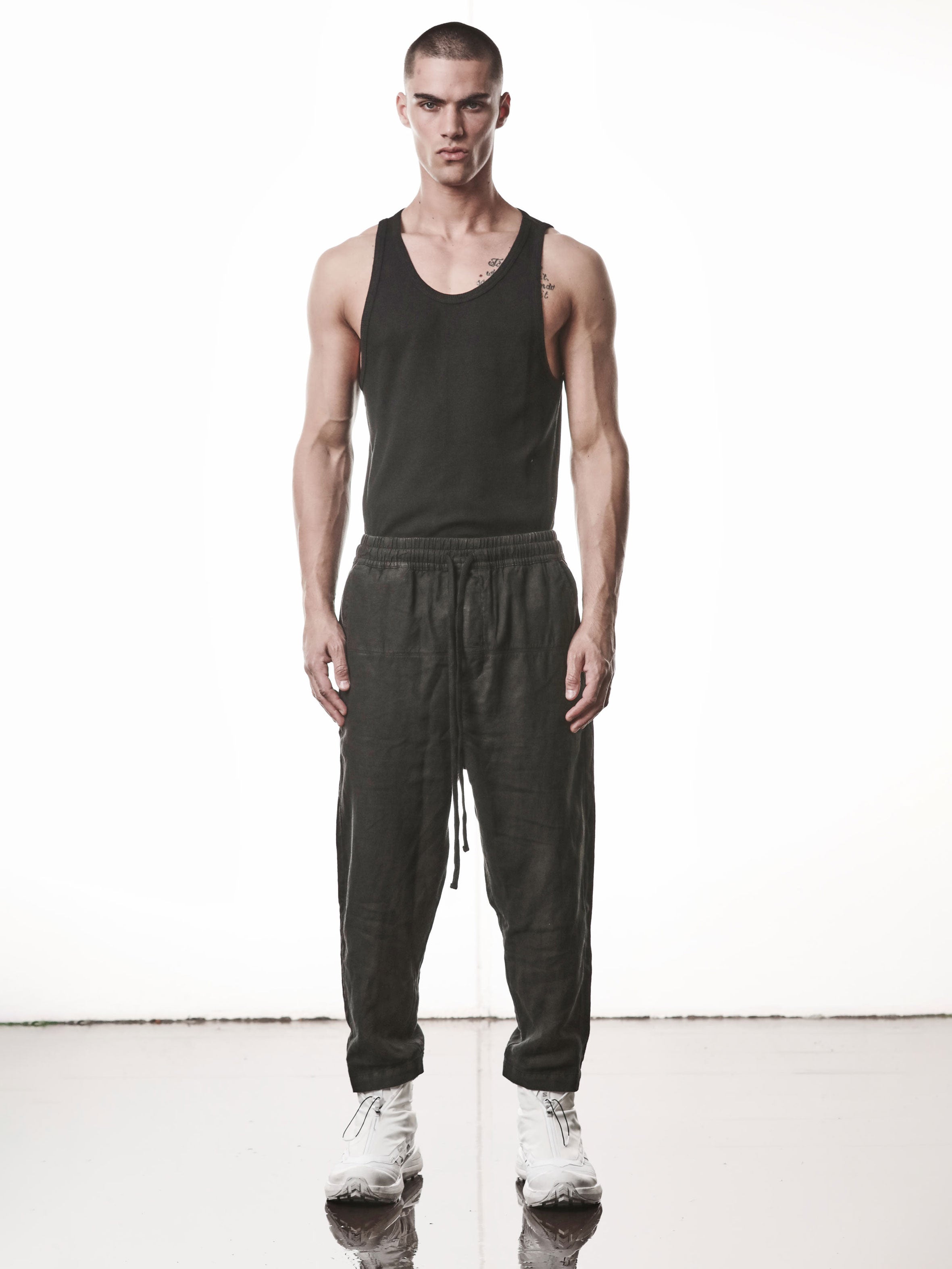 Cropped Linen Trousers - INN7