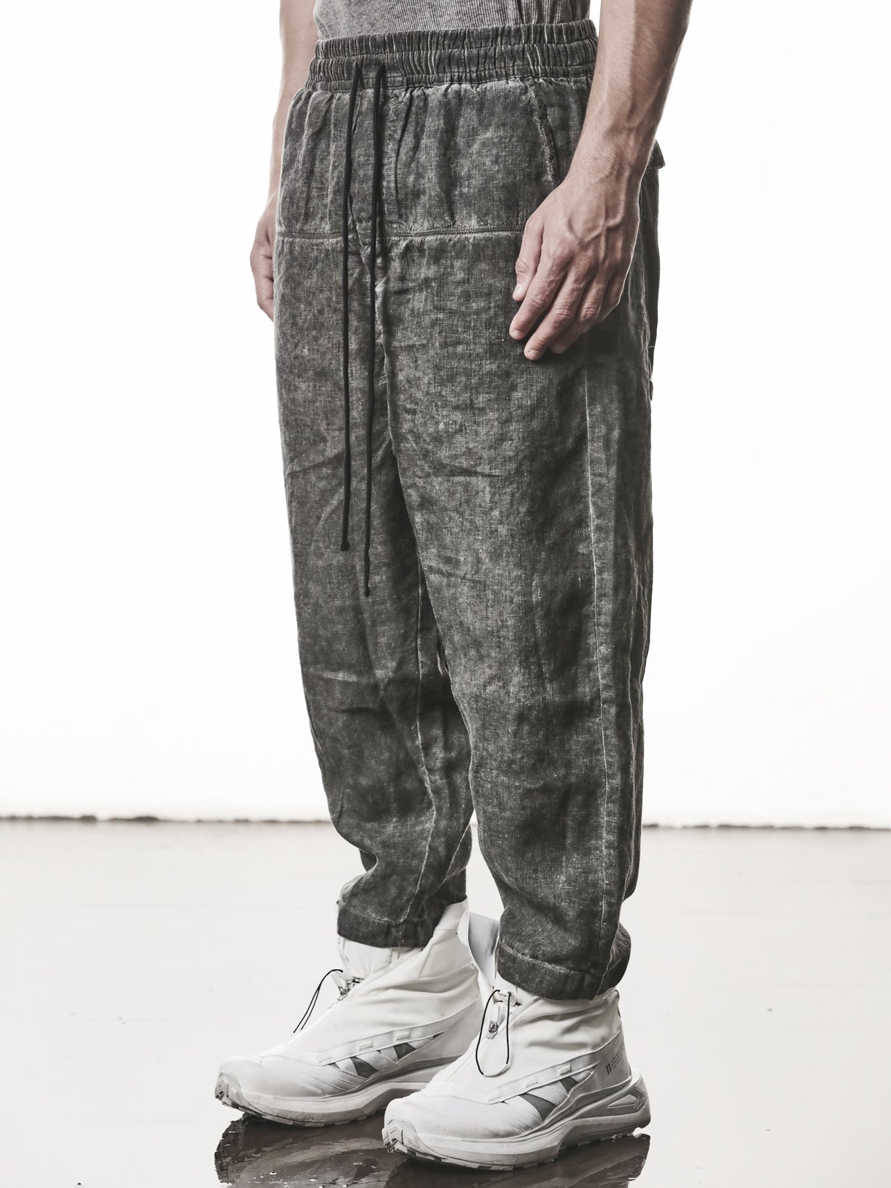 Cropped Linen Trousers - INN7