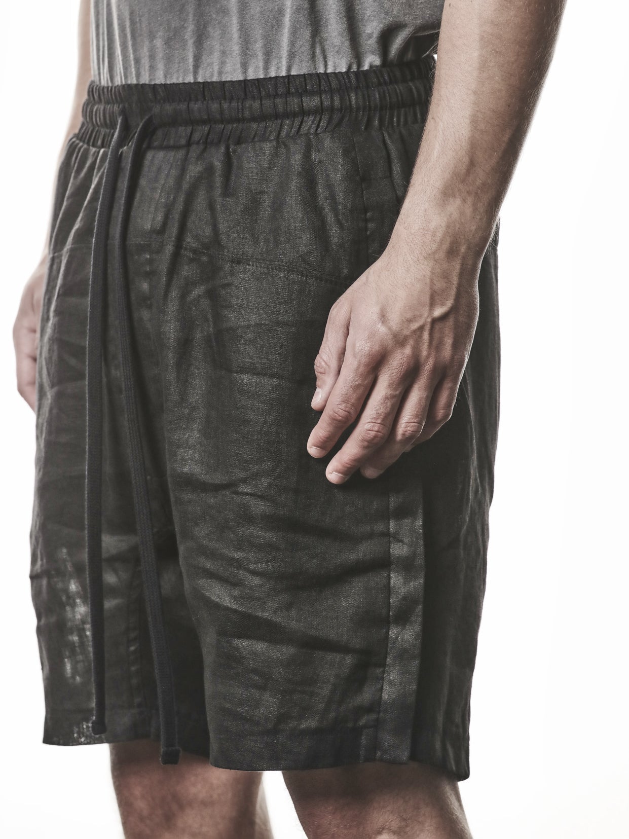 Drop Crotch Linen Shorts - INN7